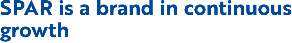 SPAR is a brand in continuous growth