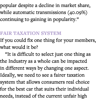 popular despite a decline in market share, while automatic transmissions (40 09%) continuing to gaining in popularity   
