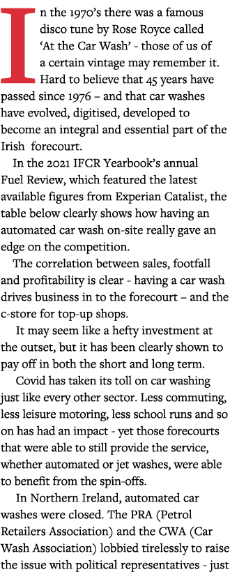 In the 1970 s there was a famous disco tune by Rose Royce called  At the Car Wash  - those of us of a certain vintage   