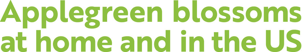 Applegreen blossoms at home and in the US