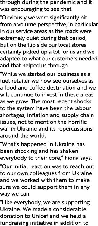 through during the pandemic and it was encouraging to see that   Obviously we were significantly hit from a volume pe   