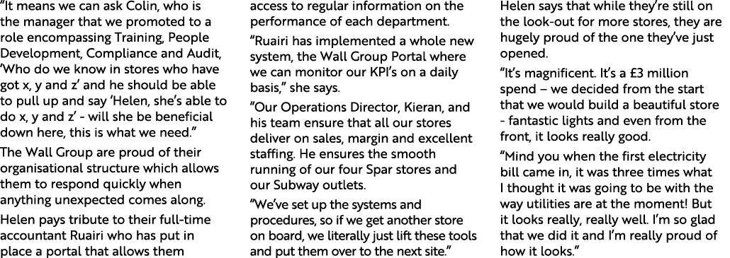  It means we can ask Colin, who is the manager that we promoted to a role encompassing Training, People Development,    