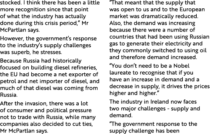 stocked  I think there has been a little more recognition since that point of what the industry has actually done dur   
