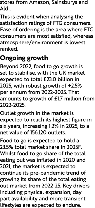 stores from Amazon, Sainsburys and Aldi  This is evident when analysing the satisfaction ratings of FTG consumers  Ea   
