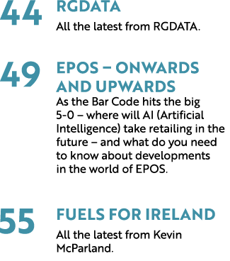 44 RGDATA All the latest from RGDATA. 49 EPOS – Onwards and Upwards As the Bar Code hits the big 5 0 – where will AI ...