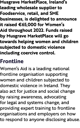 Musgrave MarketPlace, Ireland’s leading wholesale supplier to Foodservice, retail, and SME businesses, is delighted t...