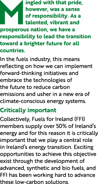 Mingled with that pride, however, was a sense of responsibility. As a talented, vibrant and prosperous nation, we hav...