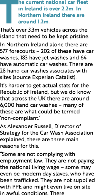 The current national car fleet in Ireland is over 2.2m. In Northern Ireland there are around 1.2m. That’s over 3.3m v...