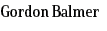Gordon Balmer