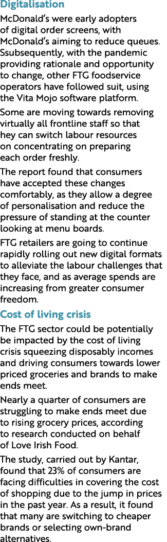 Digitalisation McDonald’s were early adopters of digital order screens, with McDonald’s aiming to reduce queues.Ssubs...