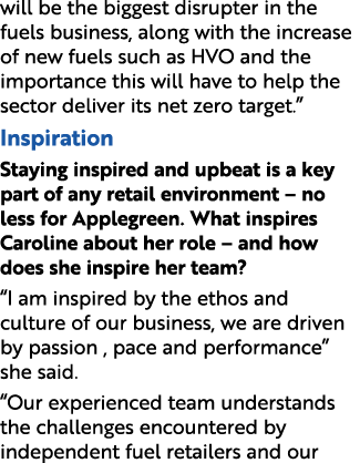 will be the biggest disrupter in the fuels business, along with the increase of new fuels such as HVO and the importa...