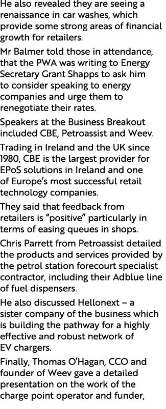He also revealed they are seeing a renaissance in car washes, which provide some strong areas of financial growth for...