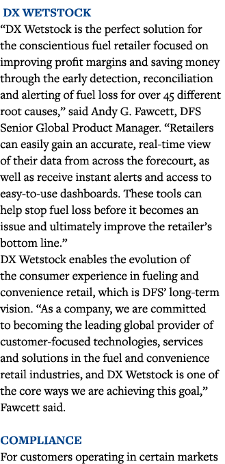  DX Wetstock  DX Wetstock is the perfect solution for the conscientious fuel retailer focused on improving profit mar   