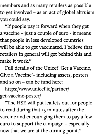 members and as many retailers as possible to get involved   as an act of global altruism you could say   If people pa   