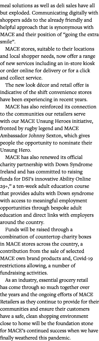 meal solutions as well as deli sales have all but exploded  Communicating digitally with shoppers adds to the already   