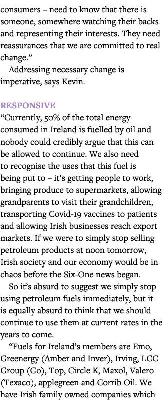 consumers   need to know that there is someone, somewhere watching their backs and representing their interests  They   