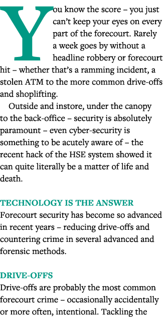 You know the score   you just can t keep your eyes on every part of the forecourt  Rarely a week goes by without a he   