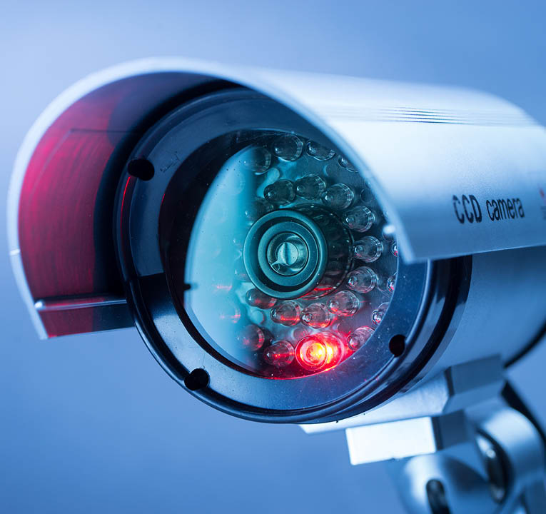 Security CCTV camera in office building