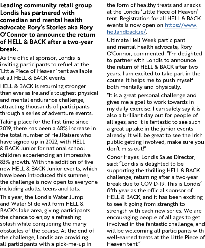 Leading community retail group Londis has partnered with comedian and mental health advocate Rory s Stories aka Rory    