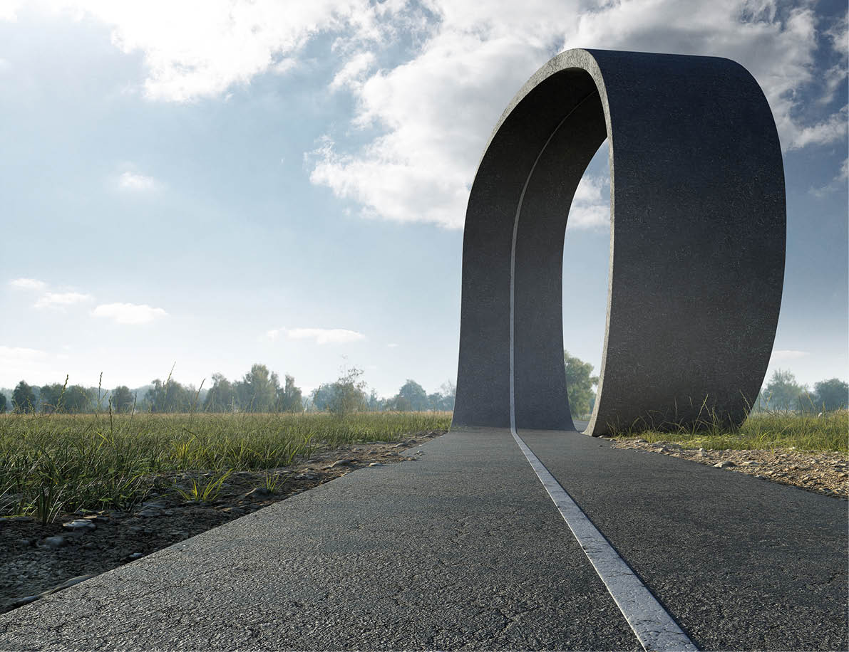 Street with Looping (3D Rendering)