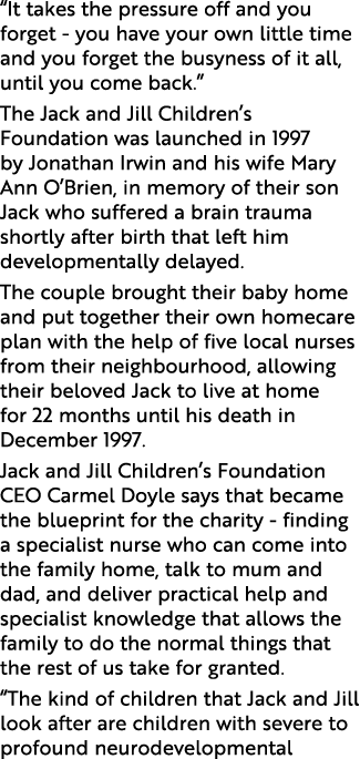  It takes the pressure off and you forget - you have your own little time and you forget the busyness of it all, unti   