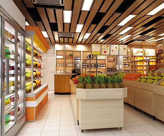 3d render of Supermarket Grocery Shop