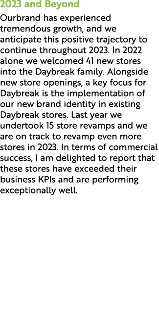 2023 and Beyond Ourbrand has experienced tremendous growth, and we anticipate this positive trajectory to continue th...