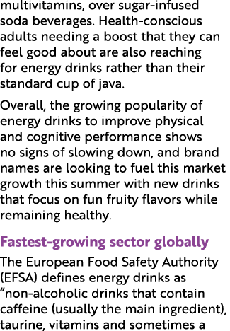 multivitamins, over sugar infused soda beverages. Health conscious adults needing a boost that they can feel good abo...