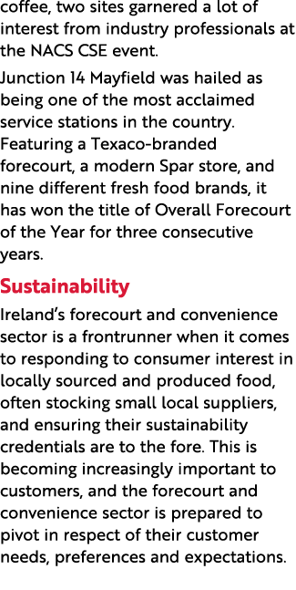 coffee, two sites garnered a lot of interest from industry professionals at the NACS CSE event. Junction 14 Mayfield ...