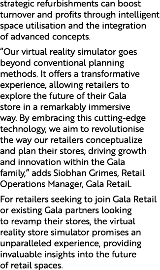 strategic refurbishments can boost turnover and profits through intelligent space utilisation and the integration of ...