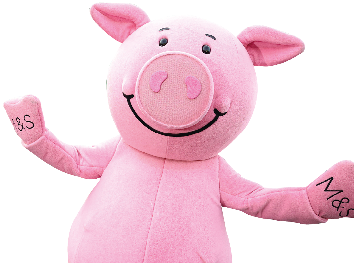 17/11/22 ***NO REPRO FEE*** Percy Pig pictured at the Applegreen Mountgorry in Swords Co Dublin, for the launch of the very first M&S Food in store at Applegreen. The exciting partnership is the continuation of Applegreen's commitment to providing the best in store experience and choice to its customers by adding over 400 exclusive M&S food products. The very best of M&S Food; including fresh fruit, sandwiches and salads, dinner for tonight and a selection of other delicious M&S treats including everyone’s favourite, Percy Pigs and Colin the Caterpillar cakes, are now available in store at Applegreen Mountgorry.. Pic: Marc O'Sullivan