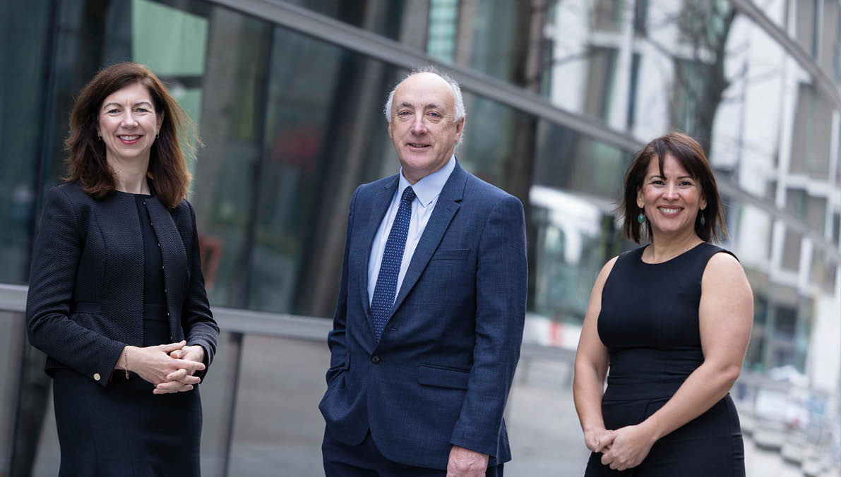 BUSINESS 16th Nov 2023 no fee for repro single use only The Food Safety Authority of Ireland’s (FSAI) Food Safety Consultative Council today hosted an open meeting to discuss how food safety interacts with food sustainability. When Food Safety Met Sustainability explored the need to ensure the food system can meet the ever-changing needs of society, while continuing to protect consumers’ health in relation to food safety. Pictured are Gail Carroll, Directory of Regulatory Affairs and Compliance Building, FSAI, Ray Bowe Chair, Food Safety Consultative Council and Giselle Makinde, Founder, Cream of The Crop Gelato. Picture by Shane O'Neill, Coalesce. 