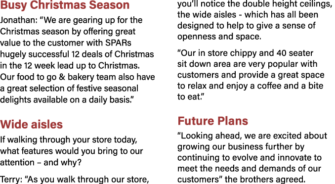 Busy Christmas Season Jonathan: “We are gearing up for the Christmas season by offering great value to the customer w...