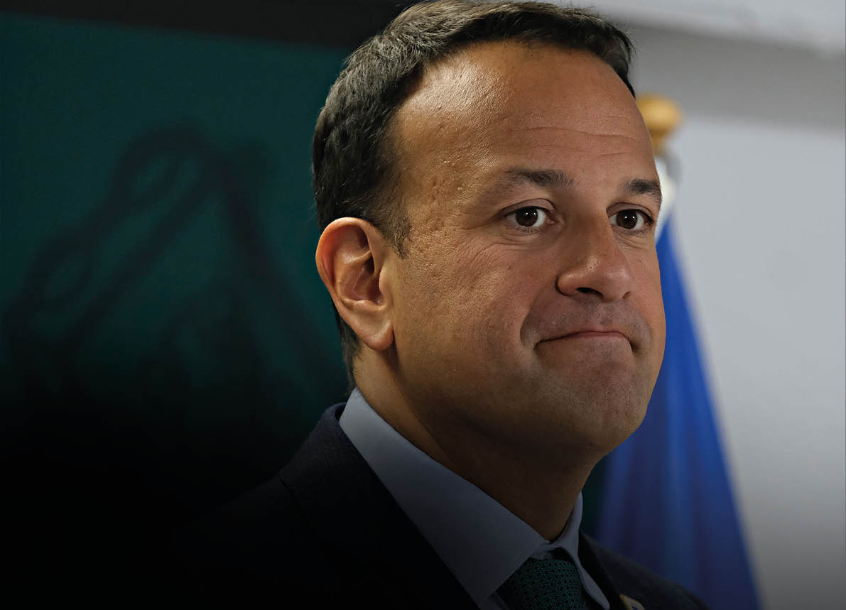 Brussels, Belgium. 21st June 2019. Irish Prime Minister Leo Varadkar gives a media conference at the conclusion of an EU summit. 