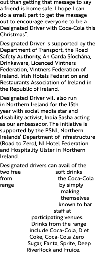 out than getting that message to say a friend is home safe. I hope I can do a small part to get the message out to en...