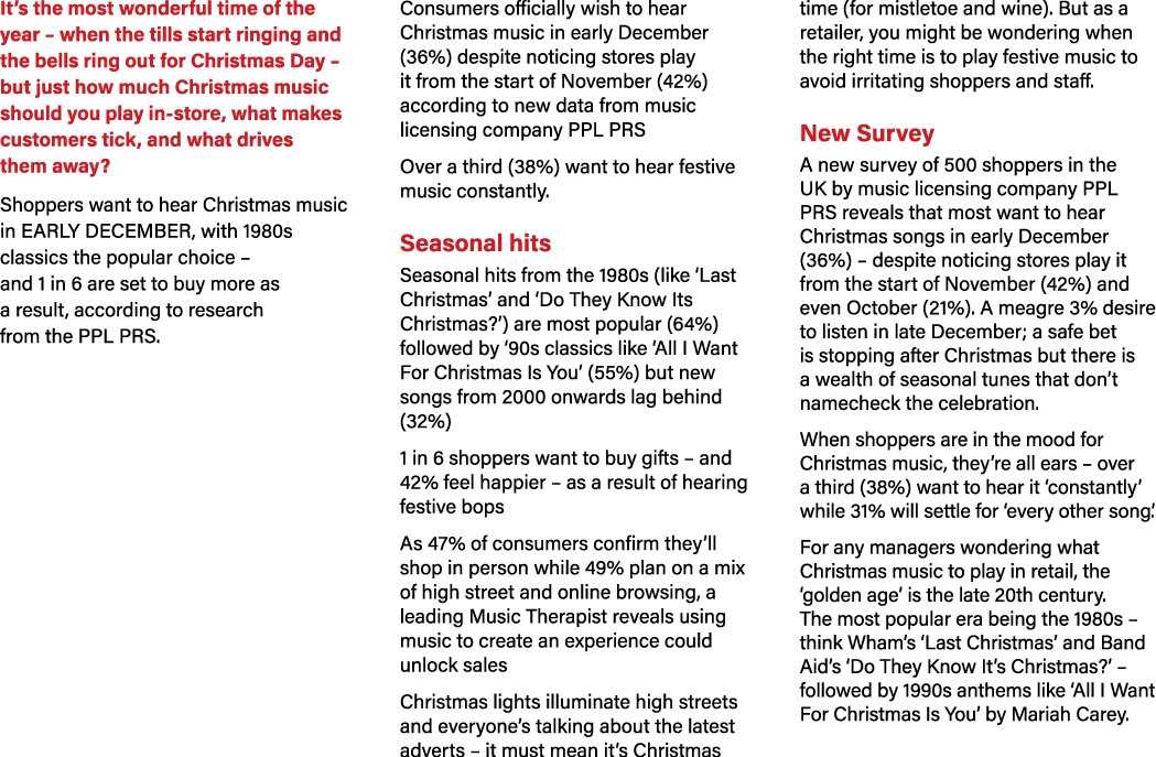 It’s the most wonderful time of the year – when the tills start ringing and the bells ring out for Christmas Day – bu...