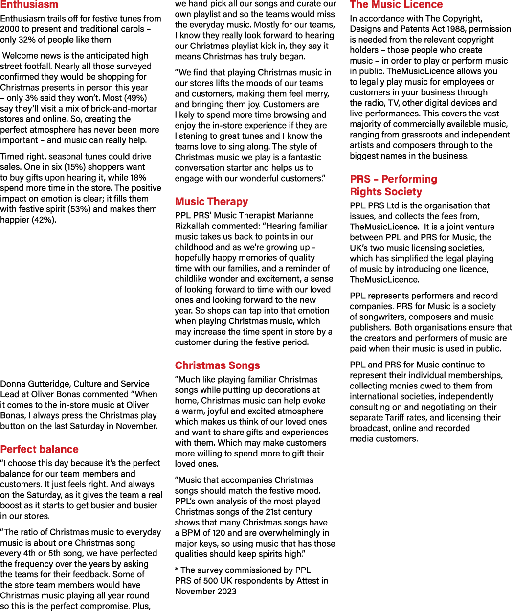 Enthusiasm Enthusiasm trails off for festive tunes from 2000 to present and traditional carols – only 32% of people l...