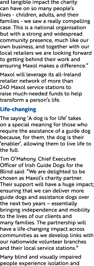 and tangible impact the charity can have on so many people’s lives children, adults, and their families we saw a real...