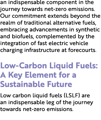 an indispensable component in the journey towards net zero emissions. Our commitment extends beyond the realm of trad...