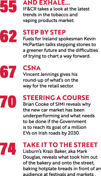 55 And exhale  IF&CR takes a look at the latest trends in the tobacco and vaping products market  62 Step by step Fue   