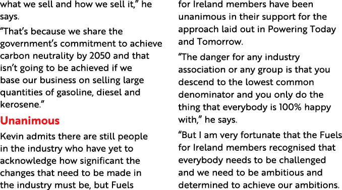 what we sell and how we sell it,  he says   That s because we share the government s commitment to achieve carbon neu   