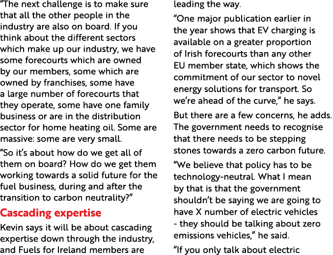 The next challenge is to make sure that all the other people in the industry are also on board  If you think about t   