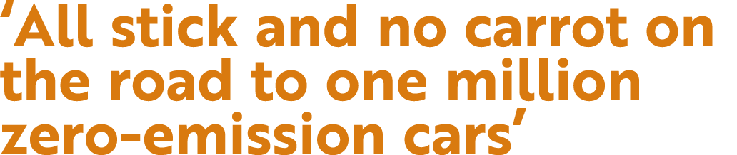  All stick and no carrot on the road to one million zero-emission cars 