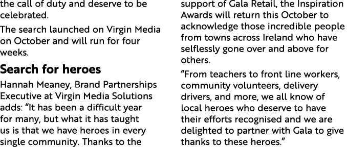 the call of duty and deserve to be celebrated  The search launched on Virgin Media on October and will run for four w   