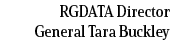 RGDATA Director General Tara Buckley