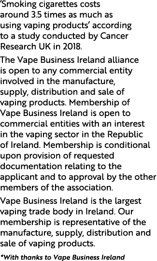 ‘Smoking cigarettes costs around 3.5 times as much as using vaping products’ according to a study conducted by Cancer...