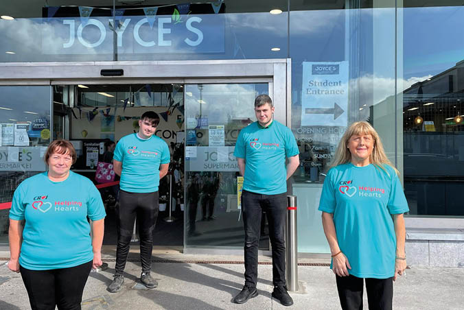 Pictured are staff from Joyce s Supermarket in Headford at the launch of the fundraiser: