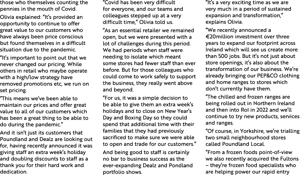 those who themselves counting the pennies in the mouth of Covid  Olivia explained:  It s provided an opportunity to c   
