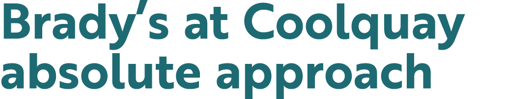 Brady s at Coolquay absolute approach