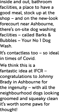 inside and out, bathroom facilities, a place to have a good meal, stock up at the shop   and on the new-look forecour   